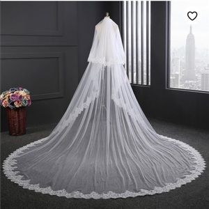 Cathedral Wedding Veil Ivory Lace